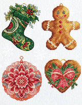 Kit de point de croix pour décorations de Noël - Décorations d'hiver, JK043
