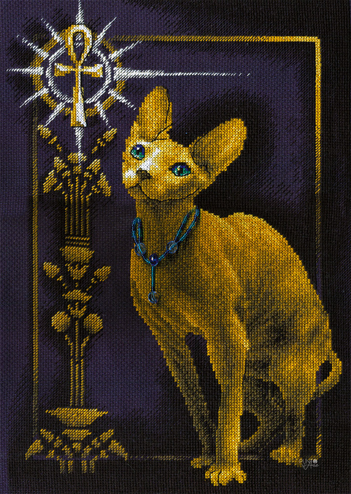 Egyptian Cat - Panna Oro K-0897 - Cross Stitch Kit