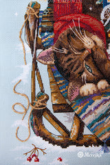 Cross stitch kit "Cozy Winter" by Merejka K-107