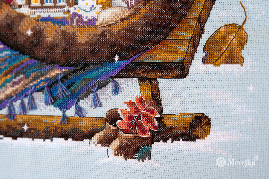 Cross stitch kit "Cozy Winter" by Merejka K-107