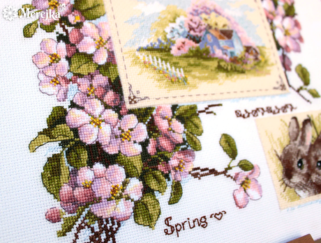 Cross stitch kit "Spring Sampler" by Merejka - K-120