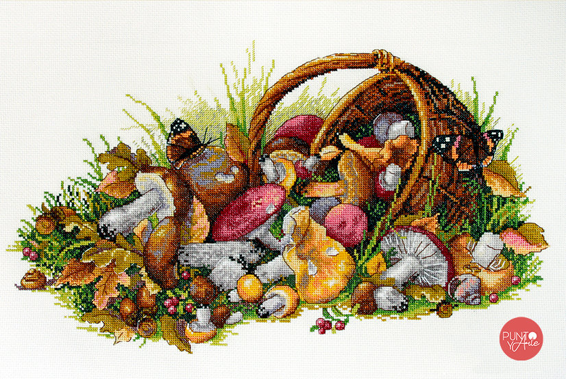 K-127 Still Life with Mushrooms - Merejka - Cross stitch kit