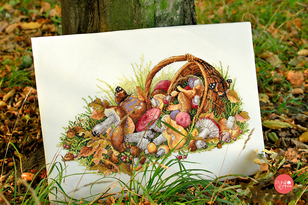 K-127 Still Life with Mushrooms - Merejka - Cross stitch kit