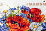 Kit de point de croix "Summer Sampler with Poppies" par Merejka - K-130