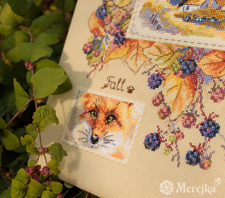 Cross stitch kit "Autumn Sampler" by Merejka - K-131