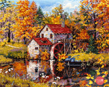 Cross Stitch Kit "Water Mill. Autumn" - K-171 by Merejka