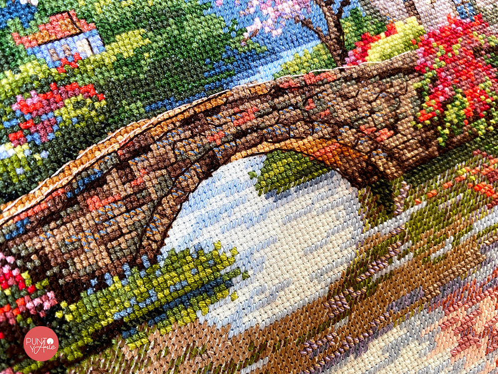 Cross Stitch Kit - Picturesque Village Shops - Merejka K-174