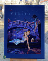 Kit de Punto de Cruz "Venecia por la Noche" de Merejka K-181