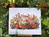 Cross Stitch Kit "Rhapsody in Red" by Merejka - K-190