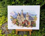 Neuschwanstein Castle cross stitch kit by Merejka - K-201