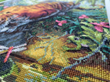 Cross Stitch Kit Aurora's Garden - Tiger - Merejka K-209
