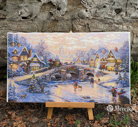 Cross Stitch Kit 'Christmas Spirit' by Merejka K-214 - Winter Landscape