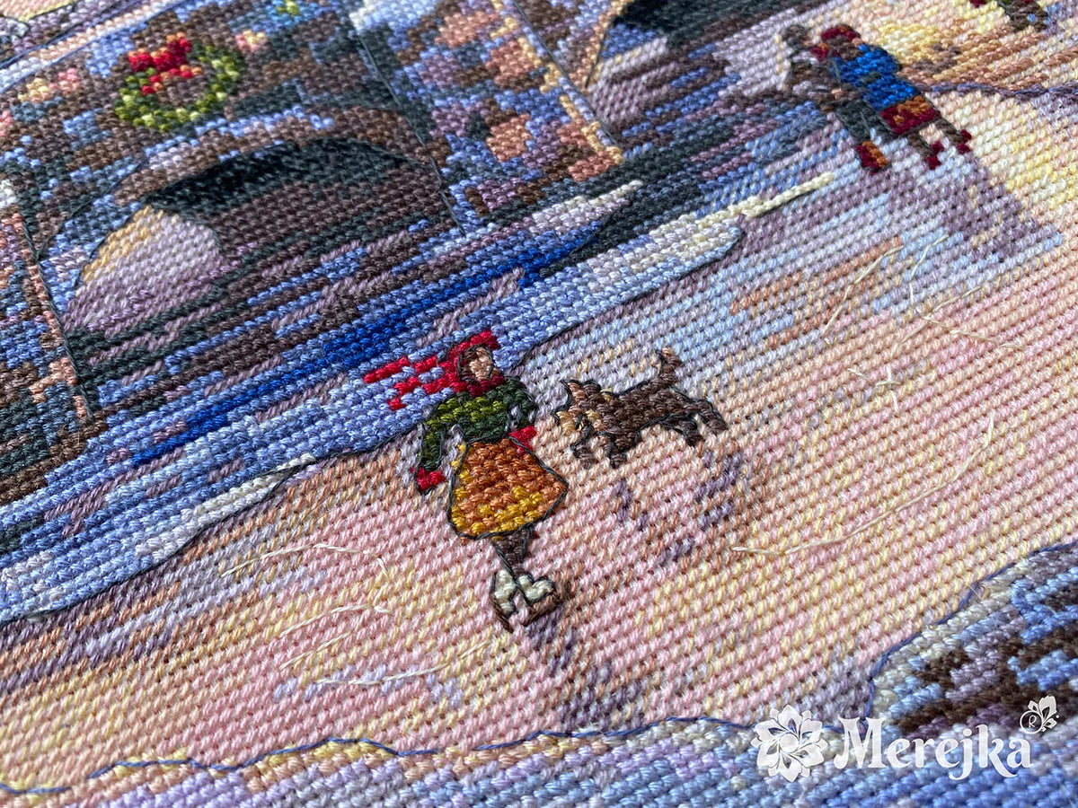 Cross Stitch Kit 'Christmas Spirit' by Merejka K-214 - Winter Landscape