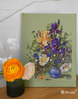 Cross Stitch Kit "Irises and Wild Flowers" by Merejka - K-249