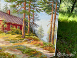 Cross Stitch Kit - K-254 Merejka - Red Cabin in the Woods
