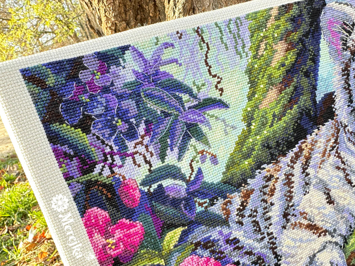 Kit de Punto de Cruz Merejka – White Tiger – K-260