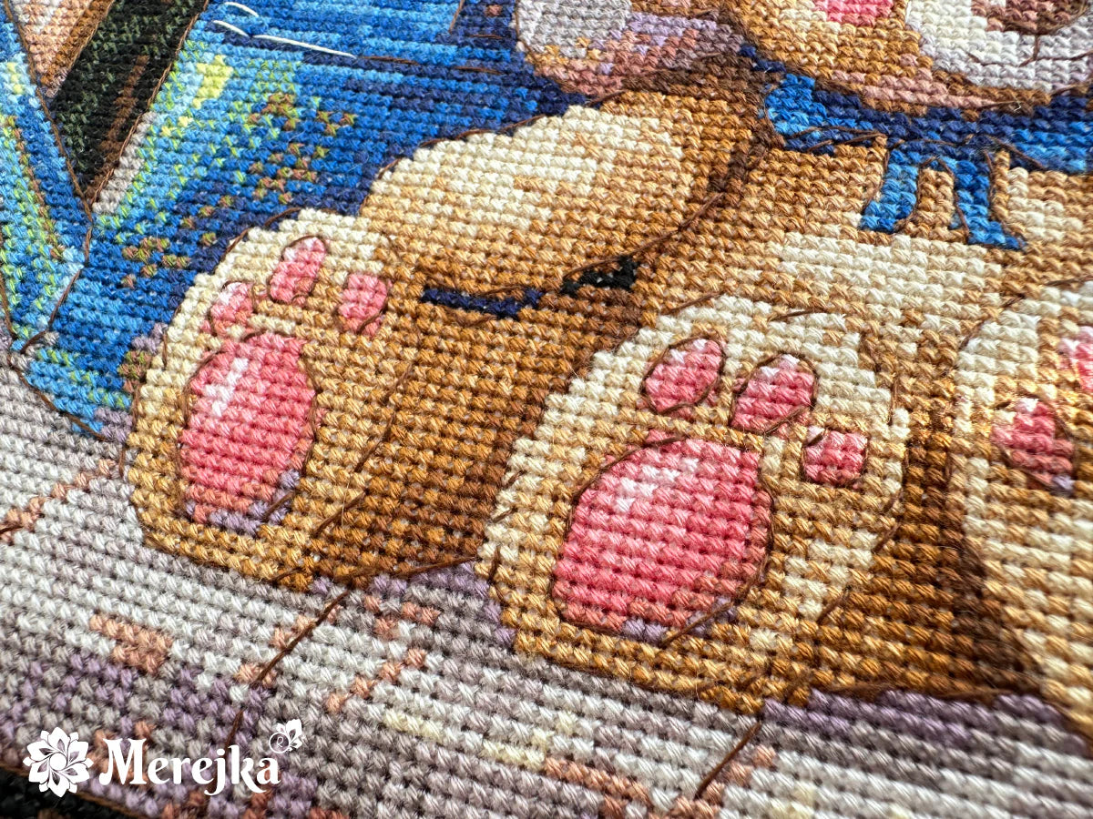 Kit de Punto de Cruz Merejka – Garden Friends – K-265