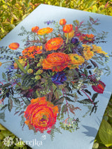 Kit de Punto de Cruz Merejka – Sunlit Petals K-270