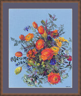 Kit de Punto de Cruz Merejka – Sunlit Petals K-270