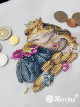 Kit de Punto de Cruz Merejka – Golden Toad K-280A