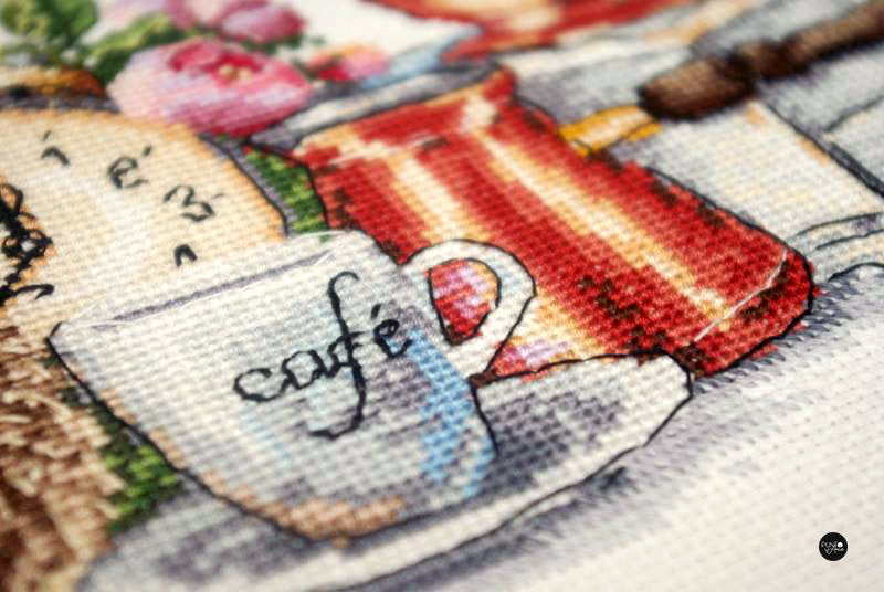 Kreuzstich-Set „Kaffeemorgen“ von Merejka K-83