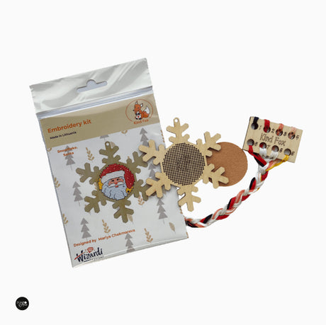 Snowflake. Santa Claus - Wizardi - Cross stitch kit KF022/10-1