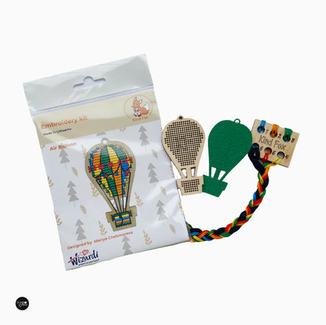 Air Balloon - Wizardi - Kit de punto de cruz KF022/11