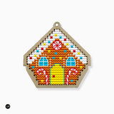 Maison en pain d'épices - Wizardi - Kit de point de croix KF022/12-1
