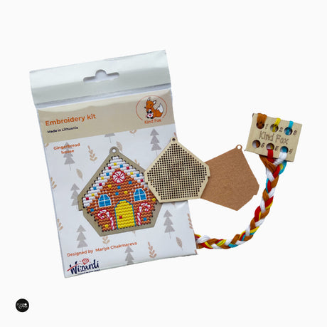 Gingerbread house - Wizardi - Cross stitch kit KF022/12-1