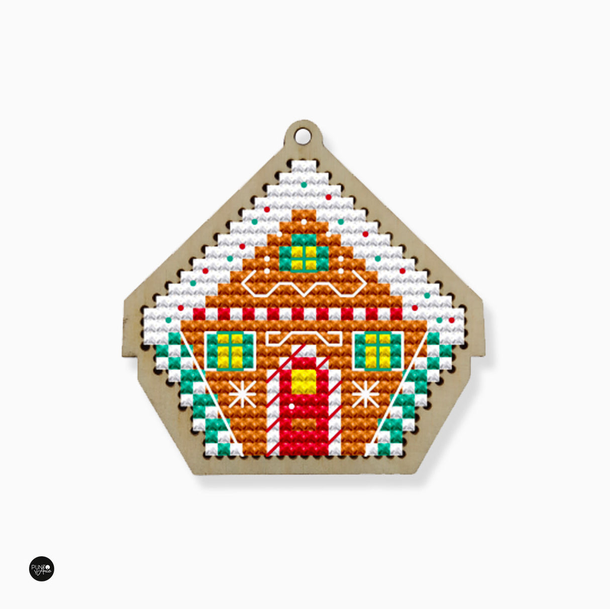 Christmas Gingerbread House - Wizardi - Cross stitch kit KF022/12-2