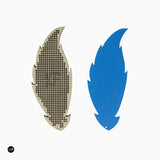 Plume bleue - Wizardi - Kit point de croix KF022/45-2