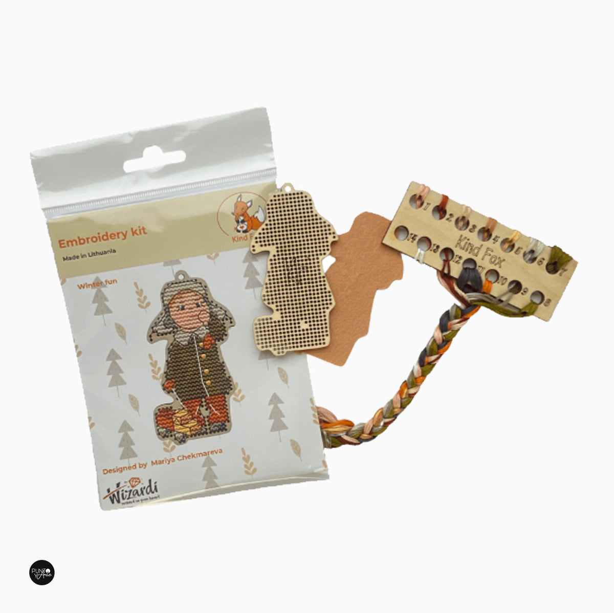 Vista adicional de Kit de punto de cruz Wizardi KF022/55 Wizardi - Kit de punto de cruz KF022/55