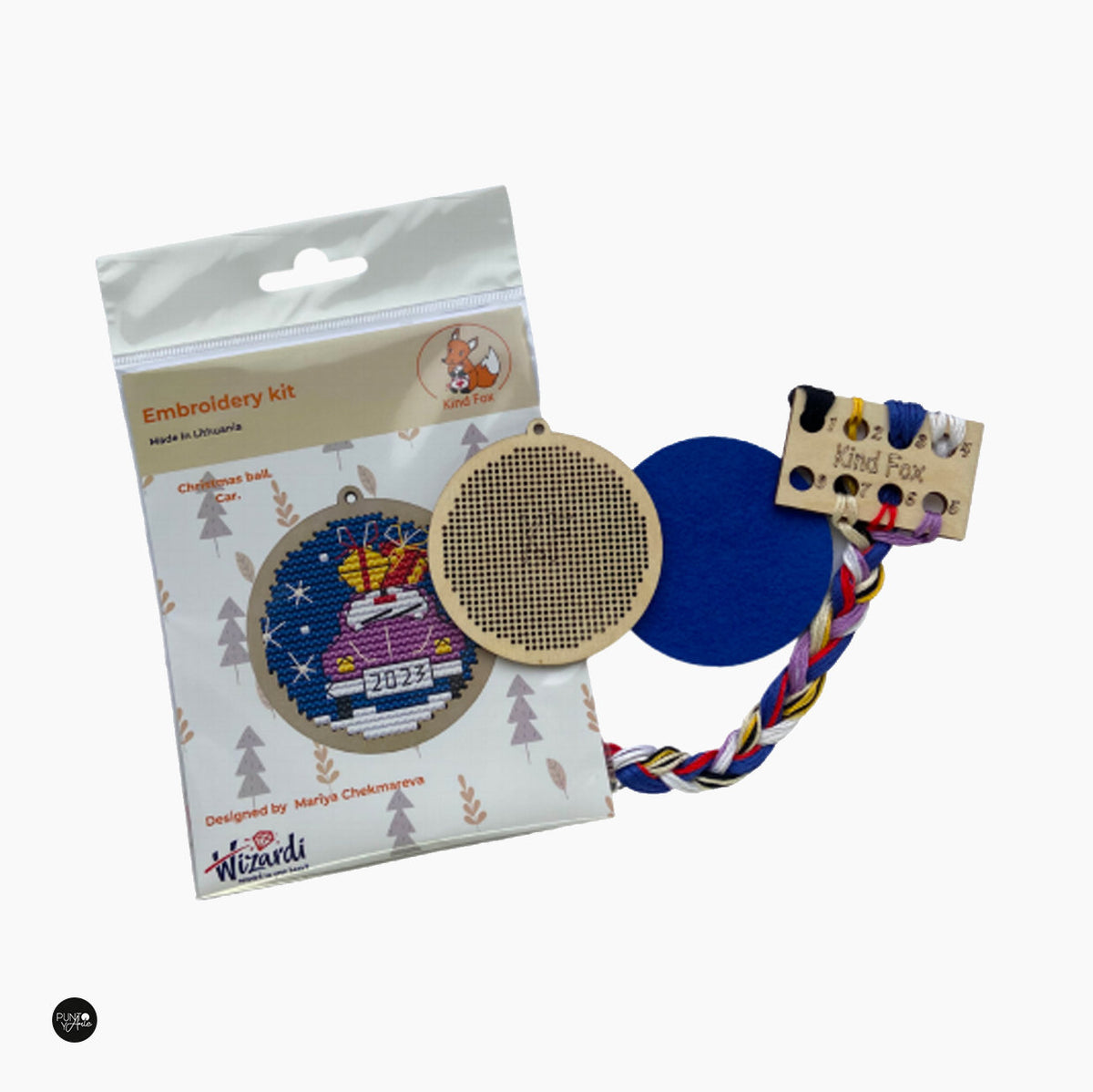 Vista adicional de Kit de punto de cruz Wizardi KF022/8 Wizardi - Kit de punto de cruz