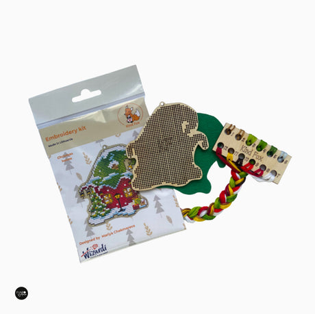 Christmas house - Wizardi - Cross stitch kit