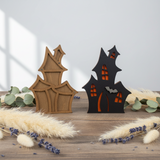 Haunted House. Organizador de abalorios de madera Wizardi KF027/40