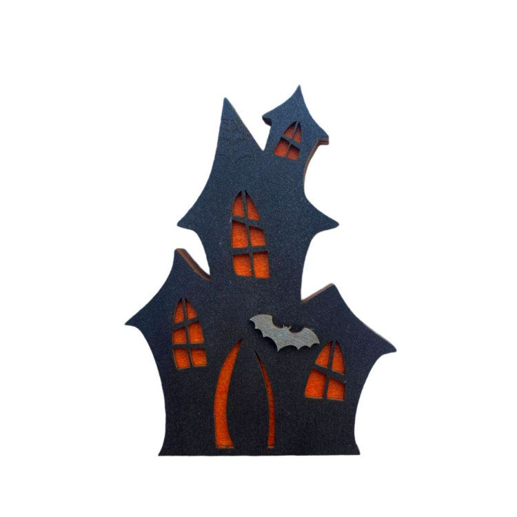Vista adicional de Organizador de abalorios Wizardi KF027/40 Haunted House. Organizador de abalorios de madera Wizardi
