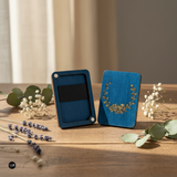 Wooden needle case. Blue - Wizardi KF056/1