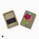 Wooden needle case. Gray - Wizardi KF056/2