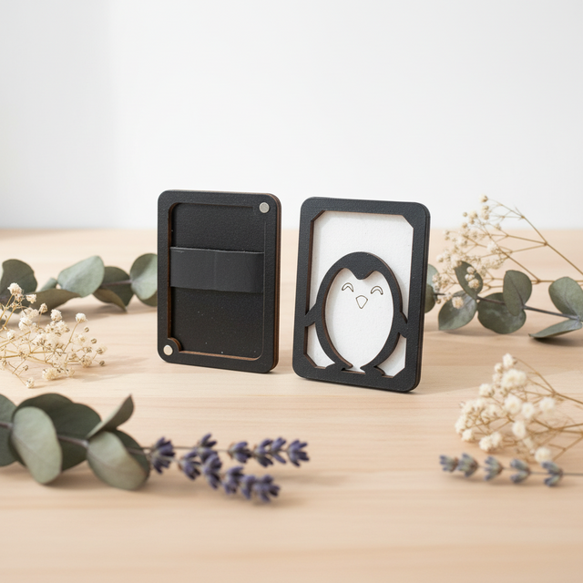 Estuche de agujas de madera con imanes - Wizardi KF056/26