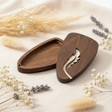 Feather. Cajita Organizadora de Madera para Tijeras - Wizardi KF058/51