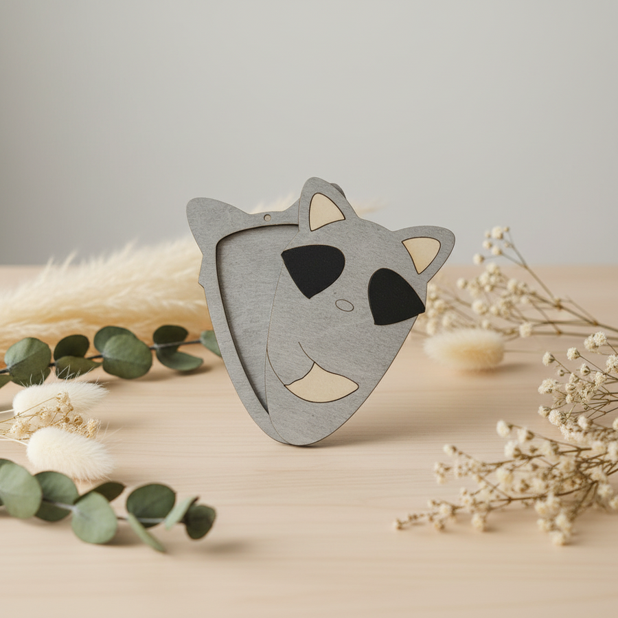 Accesorio para tijeras Wizardi KF058/8 Estuche para tijeras de Mapache Wizardi