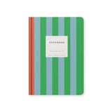 Cuaderno Design No.37 Blue Green Stripe Kaleido de Tapa Dura (A5) (11434)