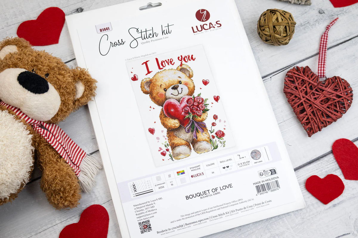 Kit de punto de cruz Luca-S  Ramo de amor B1441 portada, infancia