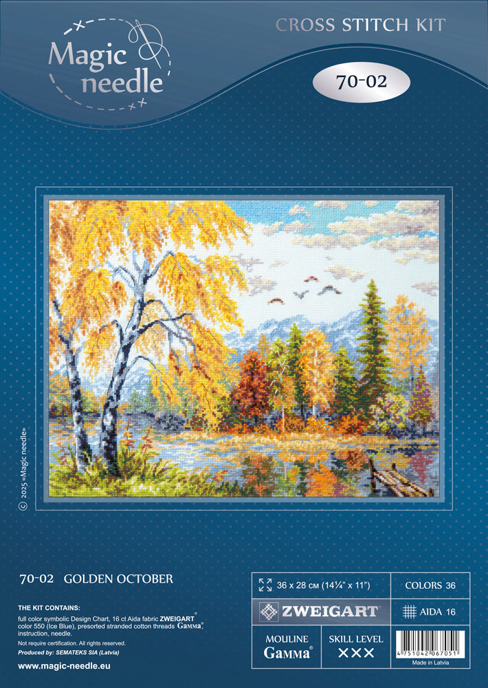 Kit de Punto de Cruz 70-02 “Golden October” – Magic Needle