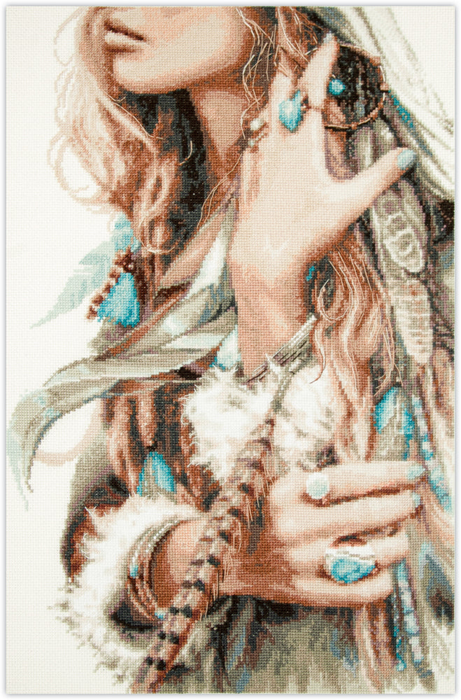 Kit de Punto de Cruz 70-03 Boho Girl Magic Needle, personas