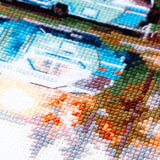 Kit de point de croix 70-11 « Coucher de soleil sur le lac » – Aiguille magique