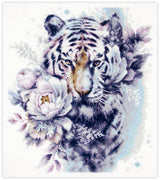Cross Stitch Kit 70-14 “The White Tiger” – Magic Needle
