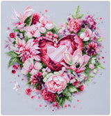 Cross Stitch Kit 70-15 “Blooming Heart” – Magic Needle