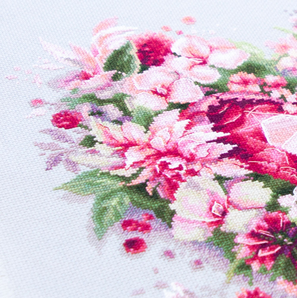 Cross Stitch Kit 70-15 “Blooming Heart” – Magic Needle