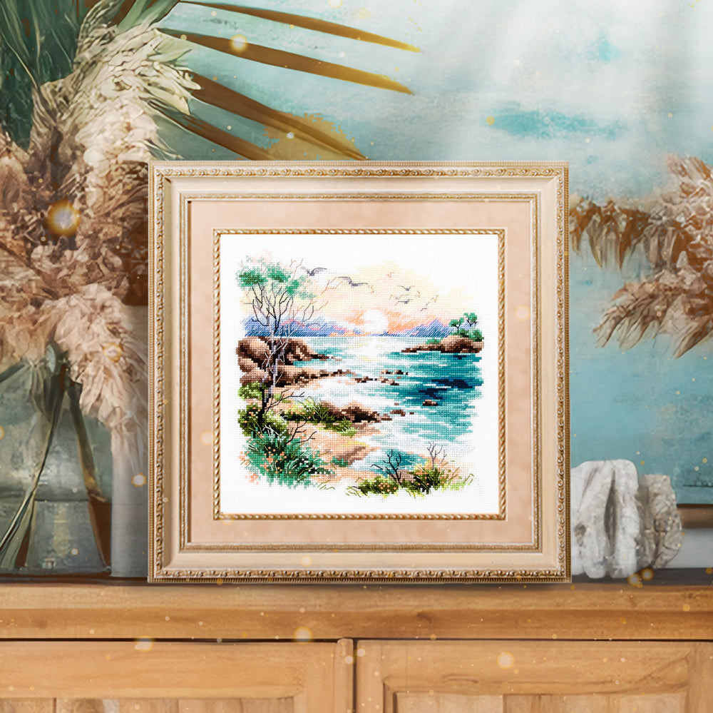 Cross Stitch Kit 70-16 “Sea Sunset” – Magic Needle
